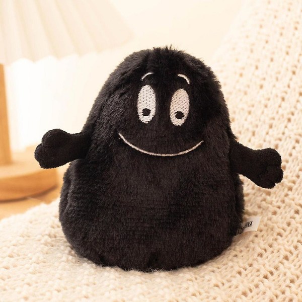Barbapapa Plyschleksak Anime Barbapapa Doll Mjuka fyllda leksaker Kawaii Barbapapa Monster Doll Kudde Barn Födelsedag Julklapp black  hairy