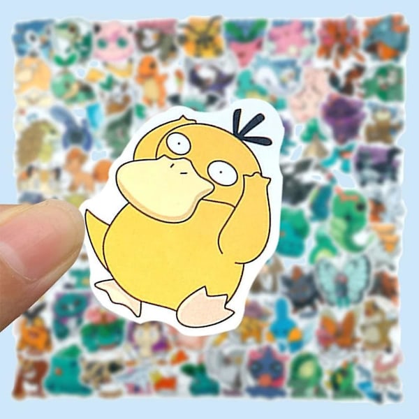 100 kpl Kawaii Anime -tarroja, söpöjä sarjakuvatarroja matkalaukkuun, rullalautaan, kannettavaan tietokoneeseen, vesipulloihin, autoon, teineille, pojille, tytöille, vedenpitävä tarra