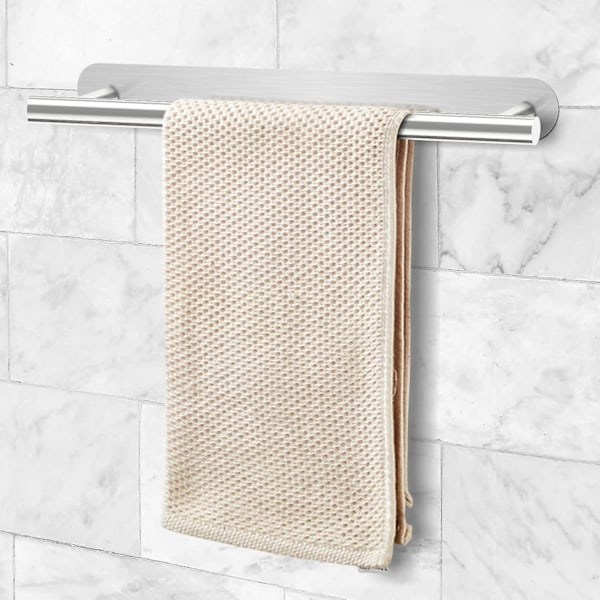 Vægmonteret håndklædeholder 40 cm - Rustfrit stål - Håndklædestang Velegnet til badeværelset eller ki