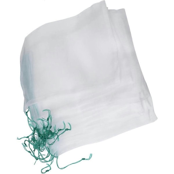 Kampanjförsäljning 100 Stycken Nylon Mesh-påse med Dragsko Druvfrukt Mesh-påsar Återanvändbara Fryspåsar Fruktträdgård Dragskopåse Bärbar Gurka Dragskor