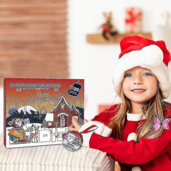 Girls Advent Calendar 2022 Christmas Countdown Calendar Diy Smycken Countdown till jul adventskalendrar för barn Barn