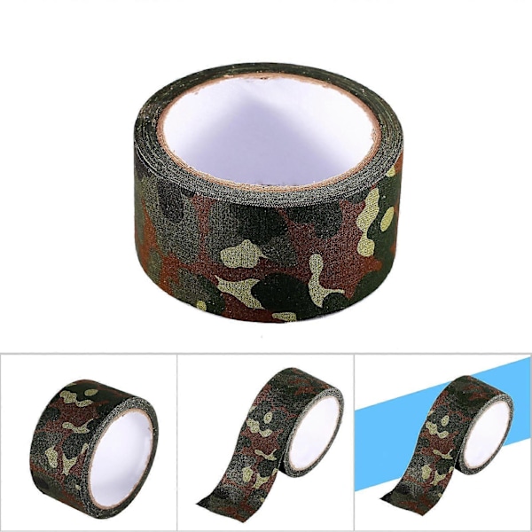 10m Vandtæt Bionisk Selvklæbende Tape Camouflage Tape Til Udendørs Jagt (Tysk Plet Camouflage)