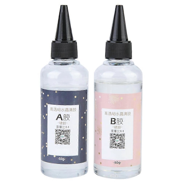 Høj Transparent Krystal Lim AB Dråbelim Håndværk Epoxy Resin (100g/3.5oz 1:1)