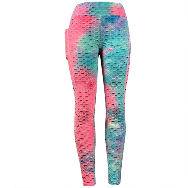 Tflycq Mode Dam Lång Flerfärgad Tight High Waist Elasticity Sports Yoga Byxor Red M