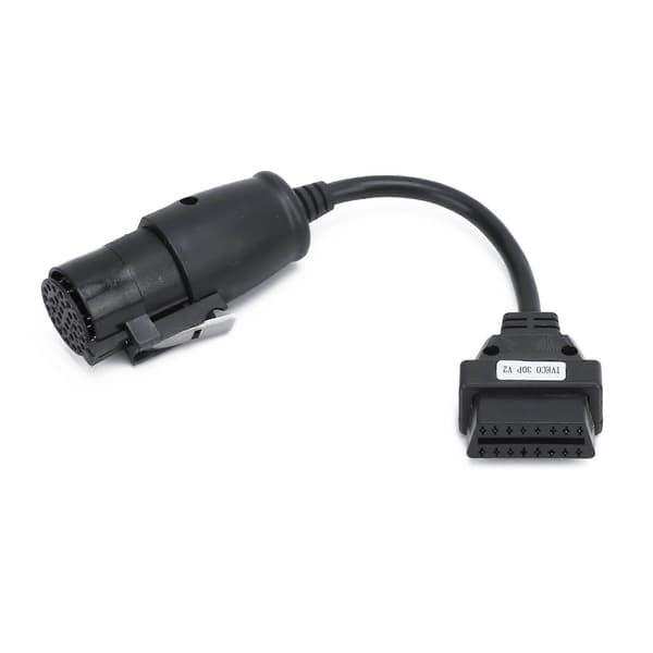 OBD2 30Pin16Pin Diagnostisk Kabel Adapter 250mm/9.8in Længde Erstatning for IVECO Lastbiler