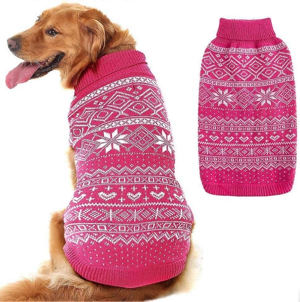 Varm vintertröja för hund, S
