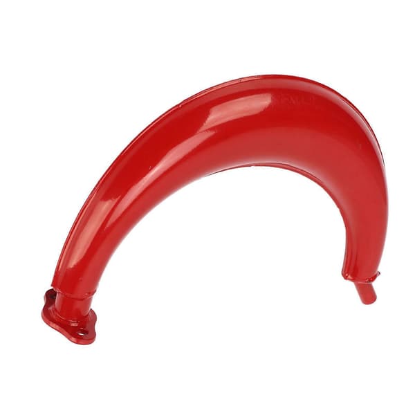 Eksosdemper Rød Eksospotte Halvmåneform 40mm Erstatning for 49cc 60cc 66cc 80cc 2-taktsmotor