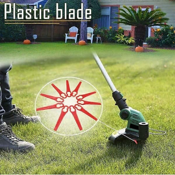 Plastblader for Kantklippere, 100 Erstatningsblader i Plast, Gressklipper Plastblader, Gressblader