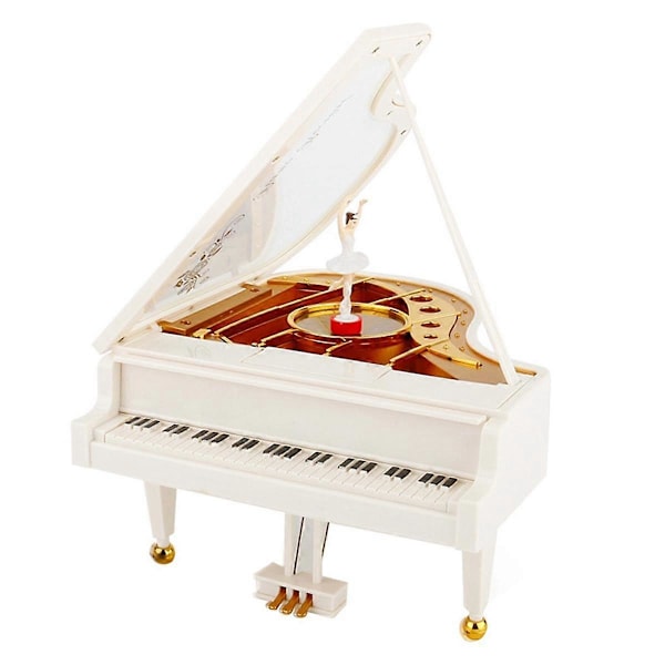 Dansande Piano Speldosa Nyårspresent Födelsedagspresent Romantisk Gåva Musikdosa Heminredning