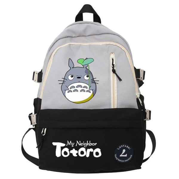Ghibli Totoro Pojkar Flickor Skolböcker Väskor för tonårsflickor Kawaii College Student Bokväska Ryggsäck Kvinnor Laptop Ryggsäck style 9