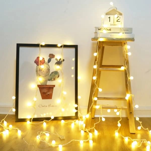 Julelyskæde Kugle LED Lys Kæde USB Lyspære Kæde Bryllup Multicolor 3 Meter 20 LED'er
