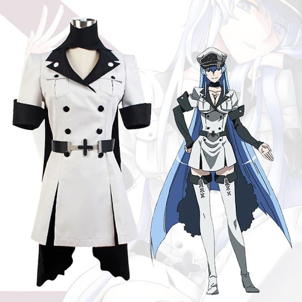 Kame Ga Kill! Esdese Esdeath Cosplay Costume Empire General Apparel Full Set Uniform Outfit Halloween M