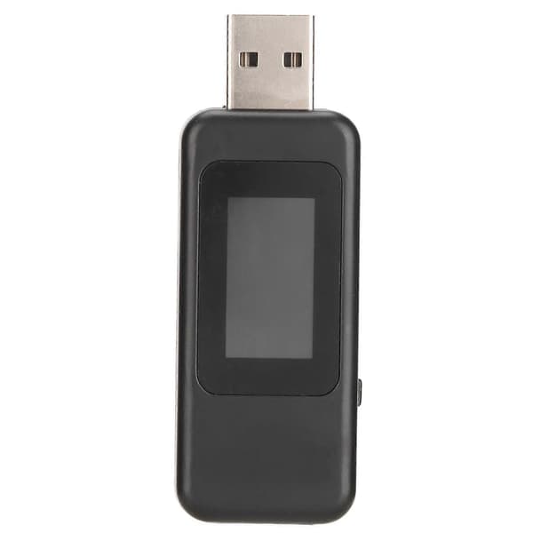 USB Tester Multifunksjonell Strøm Av Sparefunksjon Digital LCD-Skjerm Spenning Strøm Sikkerhetsmåler