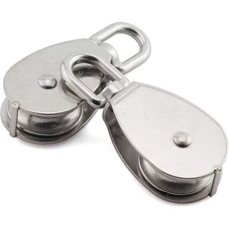 Stk 304 Rustfritt Stål Trinse M25 Løftetrins Lastrulle