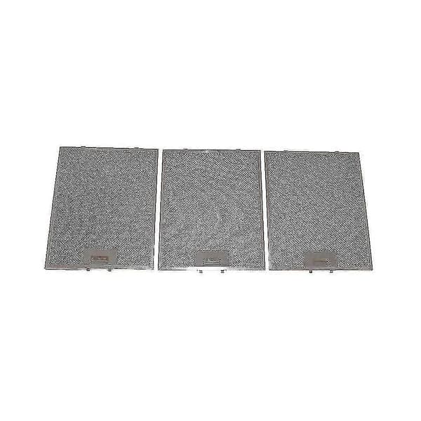 3 stk. Universal Kogepladeemhætte Fedtfilter A 320 x 260 mm Metal