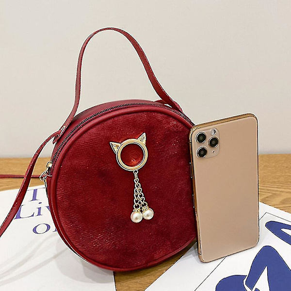 Fash Round Sd My Purse Dam P Pu Bag S Shoulder Handväska