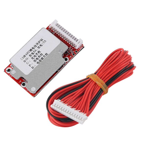 Li-jon Li-polymer Batteripaket Skyddskort BMS för 13S 48V/54.6V Batterier