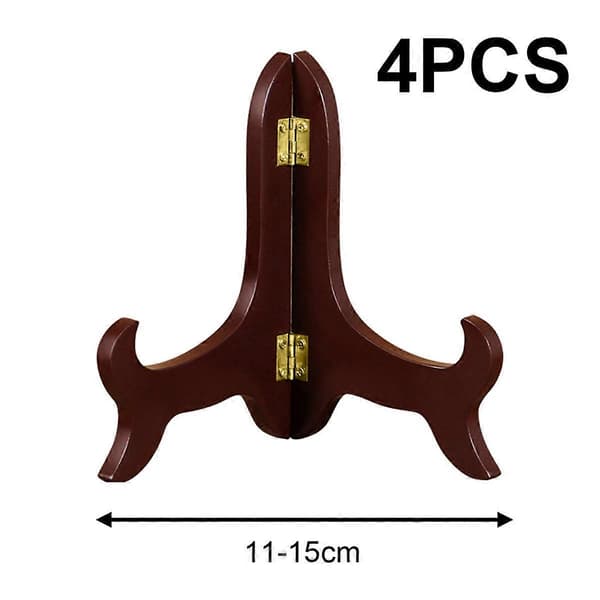4-pack Träställ Display Tallrikshållare Stafflier