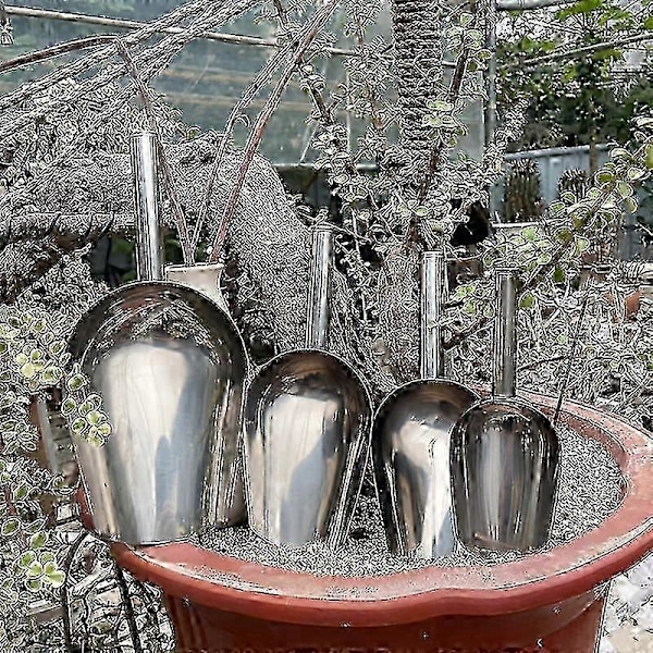 Hageredskaper, rustfri stål multifunksjonell spade, blomsterspade, jernspade, utendørs blomsterdyrking, blomsterpotte, jordspading, sukkulent g