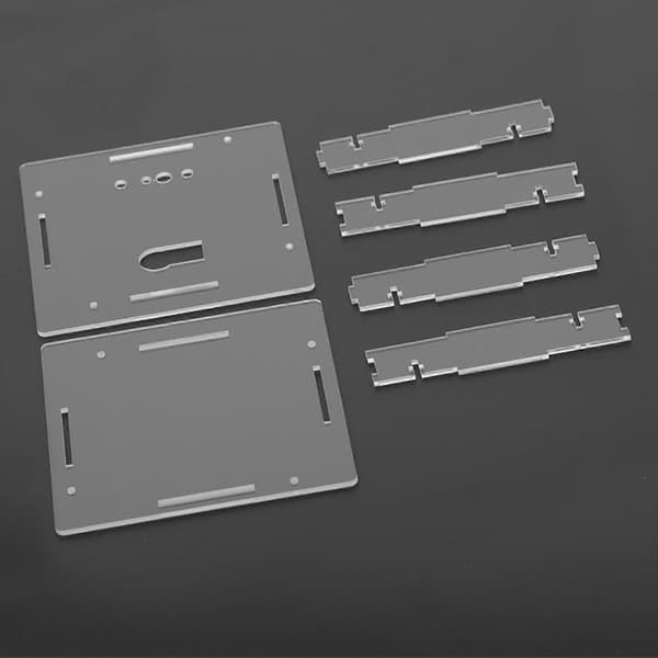 DIY Lysstyring Rotation LED Elektronisk Temperatur Ur Kit Sæt M/Etui & USB Kabel Grøn