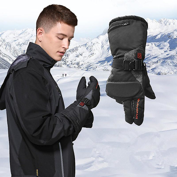 Evago USB Laddning Vinter Intelligent Temperaturreglering Värmehandskar Med Hand Back Värme Touch Screen Handskar XL