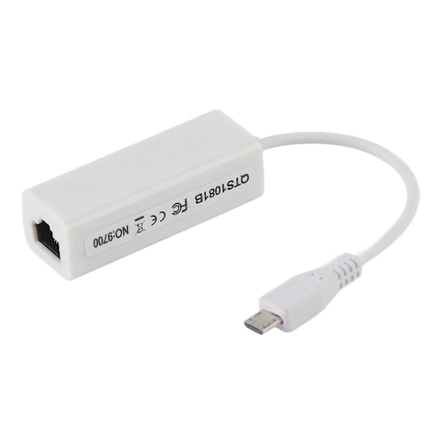 Nettverkskortadapter Micro USB til RJ45 Ethernet-port for Raspberry Pi Zero 1.3/W hovedkort