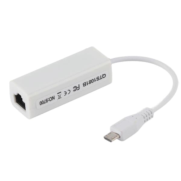 Netværkskort Adapter Micro USB til RJ45 Ethernet Port til Raspberry Pi Zero 1.3/W Motherboard