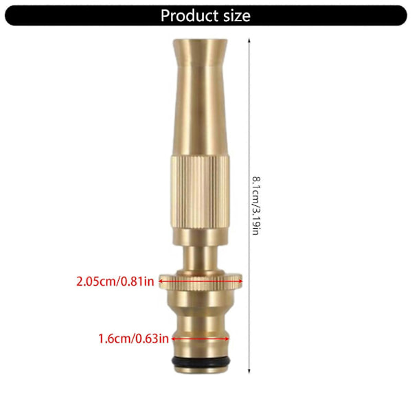 Messing Havevandslange Fittings Konnektor Adapter Messing Hun Vandhane Leder Koblinger Vandslange Konnektor 3/4 tommer 1/2 tommer