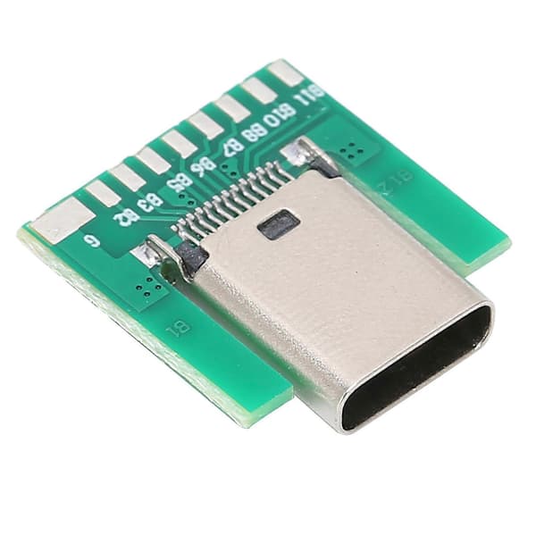 18-pin lodde Type C-stik USB3.1 Konverter Overflademontering SMT Hun-kabeladapter PCB