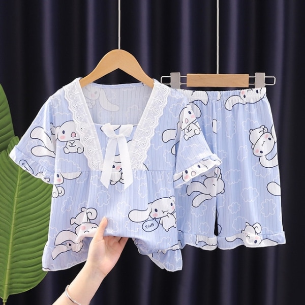 Anime Sanrios Series Kids Kortärmad Pyjamas Set Cartoon Summer style 6 18 (145-155cm)