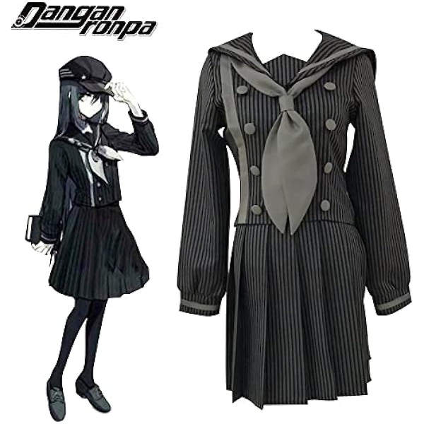 Danganronpa V3 Saihara Shuichi Detective Cosplay Kostymer Jk Uniform Halloween Kostymer För Kvinnor Anime Kjol L Kostymset XXL