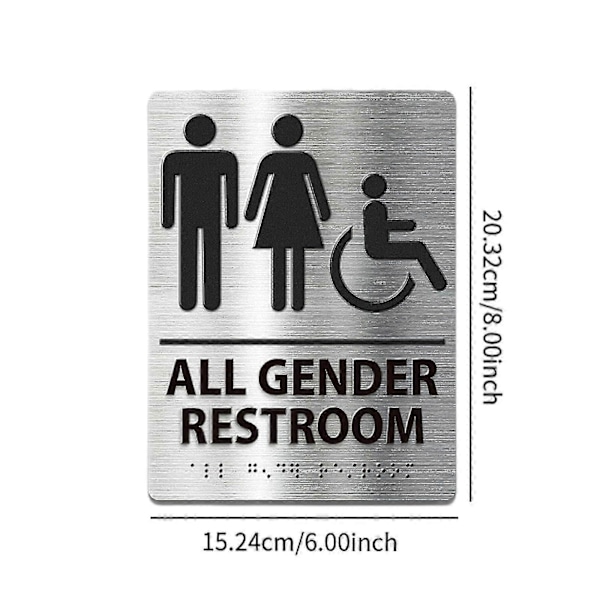 Toilet Skilt Plade Moderne Toilet Skilt til Mænd og Kvinder Erhvervs Toilet Stil A