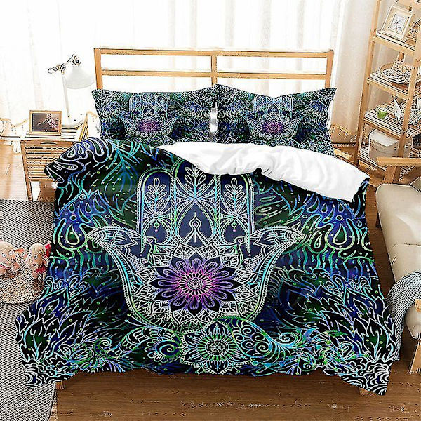 Fatima-mönster mjukt cover Sängkläder W style 3 140*210two-piecesuit