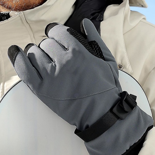 Skidsnöhandskar Vintervarm Thinsulate Vattentät Touchscreen Utomhus Vindtät S-xl L