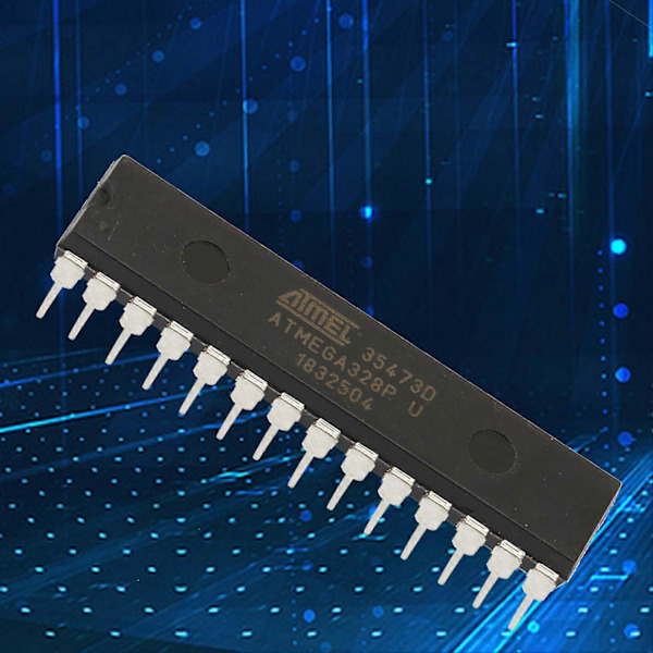 DIP28 Mikrokontroller IC-krets Flashbaserad 8-bitars CMOS Stöder I2C SPI UART/USART