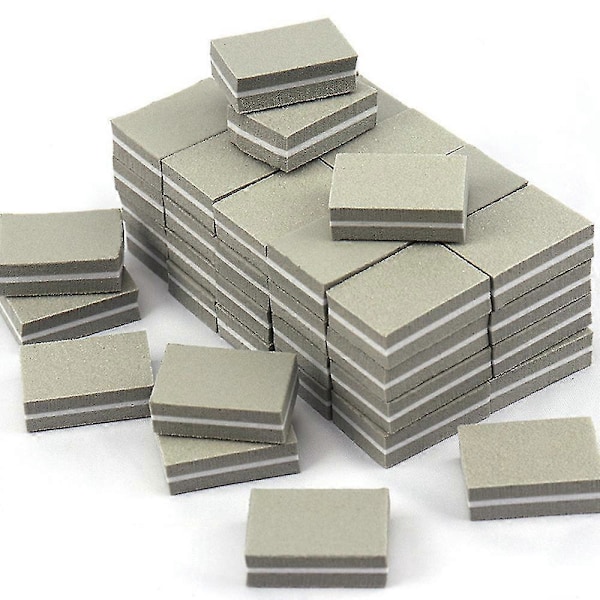 Nagelbuffer Mini Block Fil 180/100 Grit Sandwich Lila Tvättbar Nagelkonstverktyg För Nagelvård