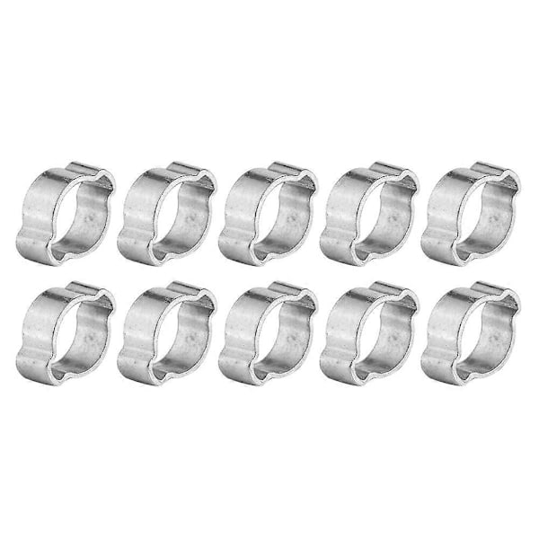 10 kpl Sinkitty rauta Galvanoitu Kaksi Korva Letkunkiristin 523mm Polttoaineen Bensiiniputkelle (1720MM)