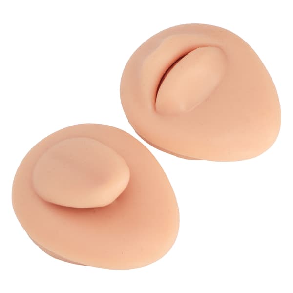 Simulerad silikonmun tungmodell Simulerad mänsklig mun läpp tunga piercing display modell set ljus hudfärg