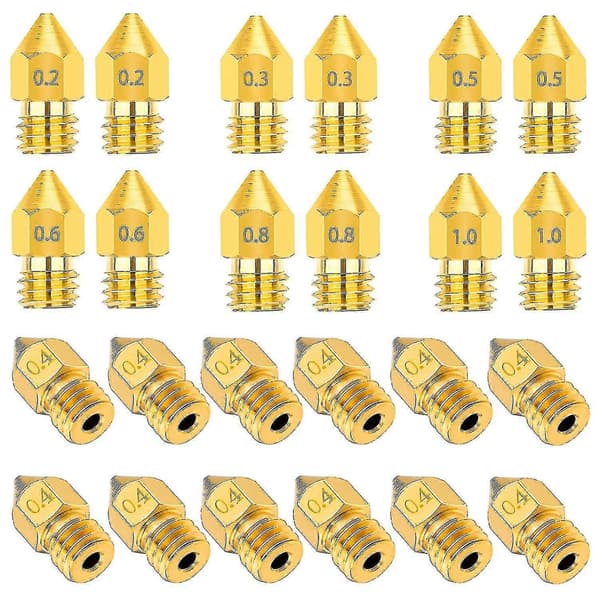 24st Extruder Munstycken 3D-skrivarmunstycken För Makerbot Creality Cr-10 Ender 3 5