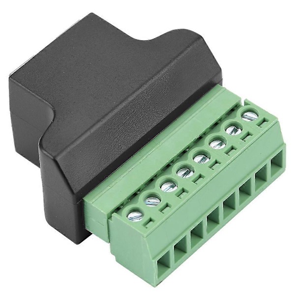Ethernet RJ45 Hunn Til Skrue Terminal 8 Pin CCTV Digital DVR Adapter Kobling