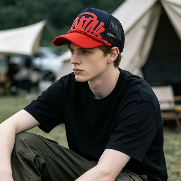 Brevtrykk Mesh Caps, Unisex, Pustende, Solbeskyttelse, Baseball Caps 2