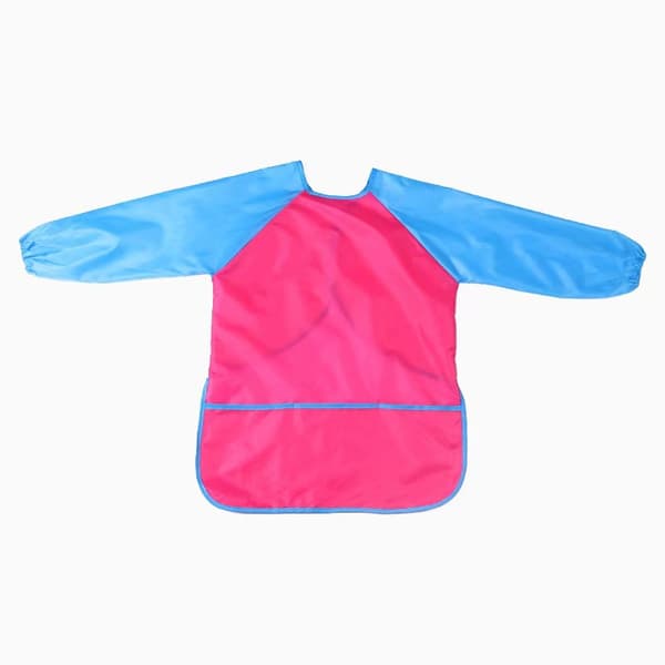 Kunstnerforkle, brukt til maling, vendbar smock, cateringforkle, kunstmalingsforkle Rose Red M