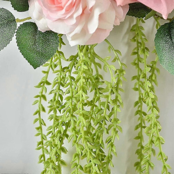 Blomsterkrans med bøjle Rose Blomst Halv Krans Vægophæng Vedhæng Baggrund Dørkrans