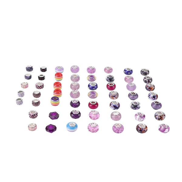 54 stk. store hul perler 5 mm diameter udsøgt udseende flere stilarter DIY perle tilbehør Type C