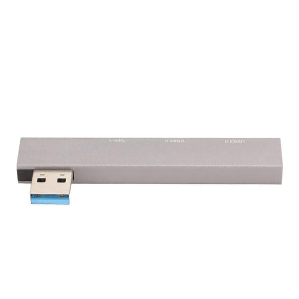 3 i 1 Dockningsstation 5Gbps Hög Hastighet USB3.0 till USB3.0 USB2.0 Typ C Mini Dockningsstation