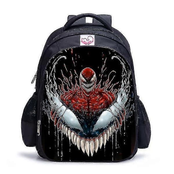 16 tum Venom 3D-tryck Barn Skolväskor Ortopedisk Ryggsäck Barn Pojkar Flickor Mochila Infantil Tecknade Väskor Clear