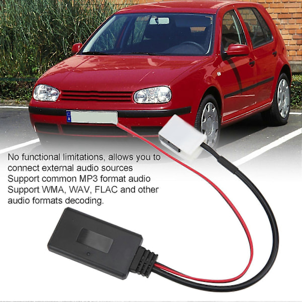 Langaton Bluetooth 5.0 AUX-sovitin auton audio stereomusiikin lähetin-vastaanotin RCD310 RCD510 RNS510 RNS310 -malleille