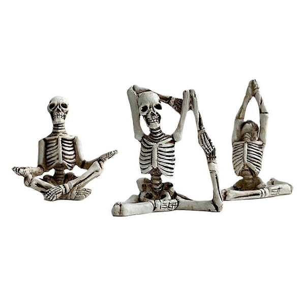 Harpiks Håndværk Ornamenter Yoga Kranie Karakter Ornament Kranie Harpiks Håndværk Skelet Menneskekrop Hom