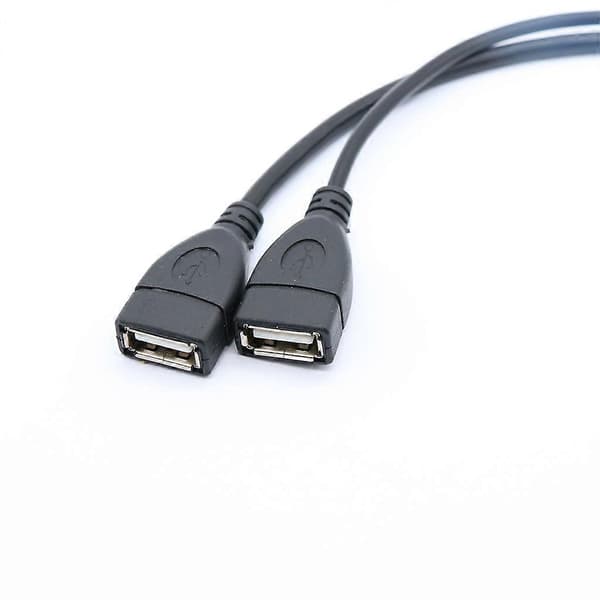 USB A Hann til USB A Hunn Kabel Multifunksjonell USB Splitter Y Kabelledning