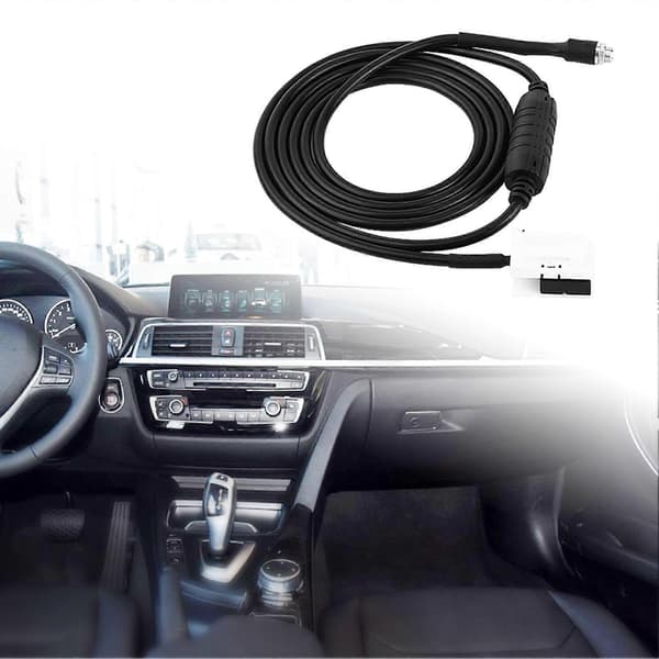12 Pin AUX Ekstra Audio Inngang Kit for Iphone Ipod Adapterkabel for E60 E61 E63 E64